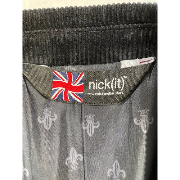 Nick It Men's Black Corduroy Blazer / Sports Coat Size XL SKu 4846 - Picture 4 of 9